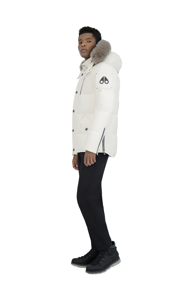Moose Knuckles - 3Q Fur Hooded Parka - 100327 - White Grey