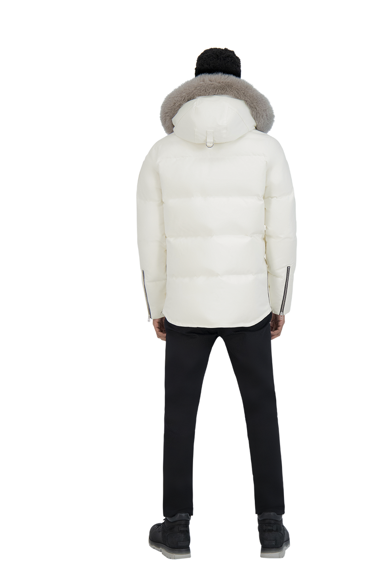 Moose Knuckles - 3Q Fur Hooded Parka - 100327 - White Grey