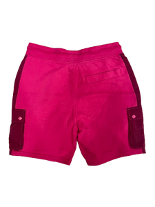 Weekend Offender - Contrast Panel Cargo Shorts - 500631 - Pink