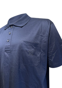 Paul & ~Shark - Pima Cotton Pocket Logo Polo Shirt - 099325 - Navy