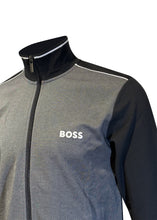 Boss - Oxford Mix Zip Thru Funnel Neck Jacket - 400310 - Black