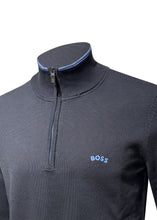 Boss - Zitom Half Zip Tipping Knit - 400452 - Navy