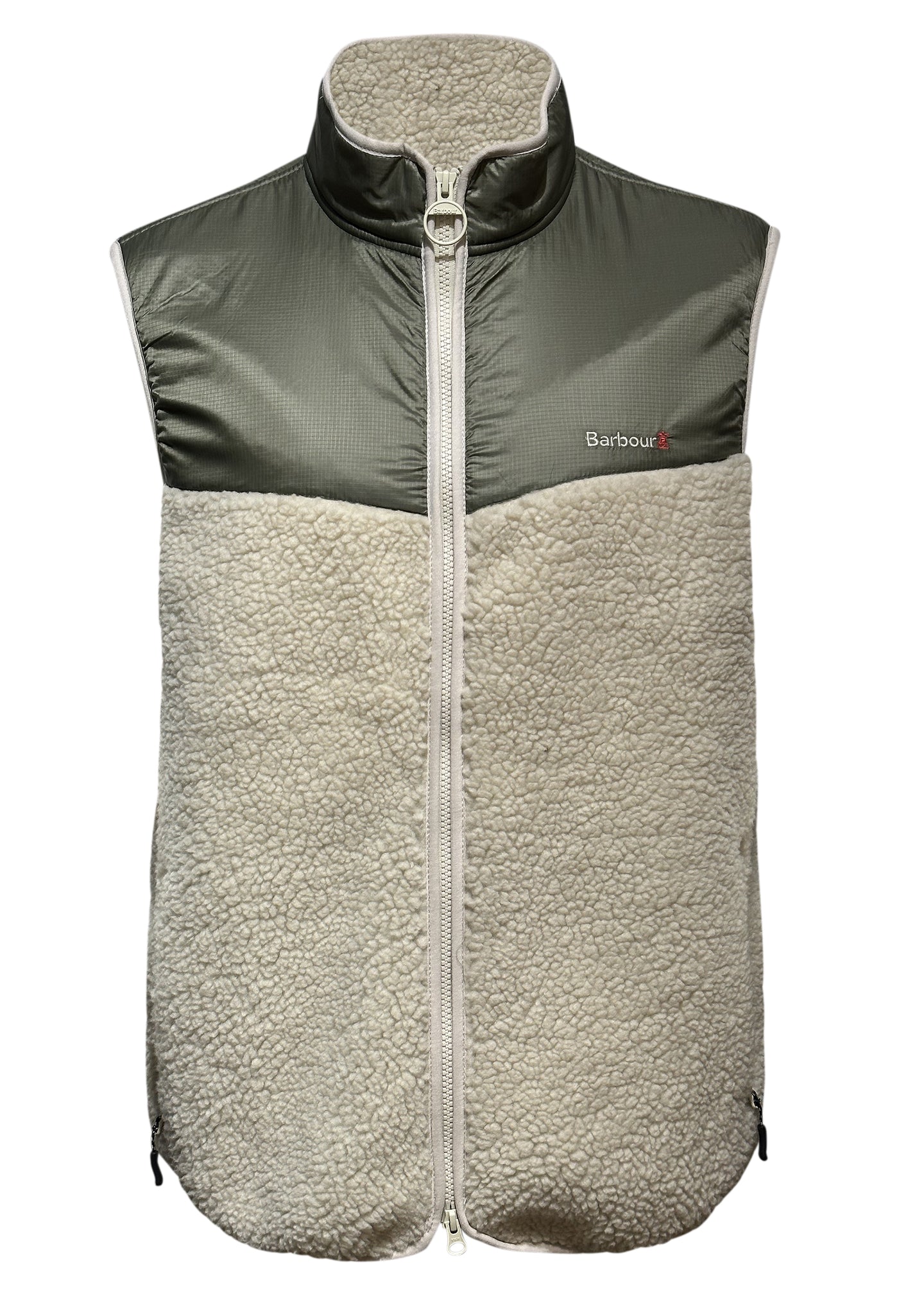 Barbour - Hopsen Fleece Mix Gilet - 400420 - Ecru