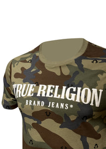 True Religion - Camo Arch Logo T-Shirt - 300068 - Camouflage