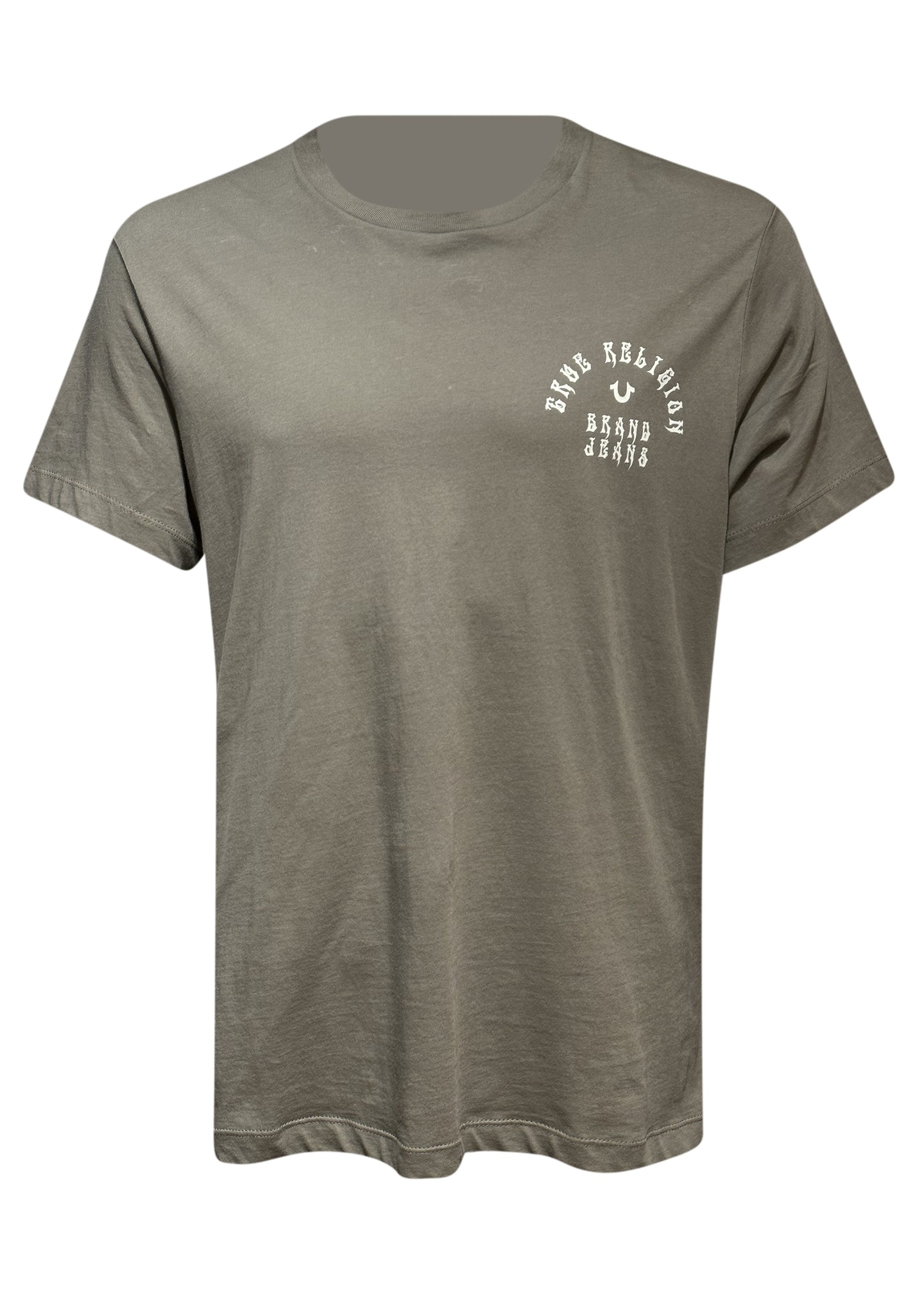 True Religion - Crewneck Big Back Logo T-Shirt - 300511 - Khaki