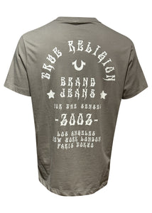 True Religion - Crewneck Big Back Logo T-Shirt - 300511 - Khaki