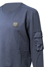 North Sails - Crewneck Nylon Arm Pocket Sweatshirt - 400328 - Navy
