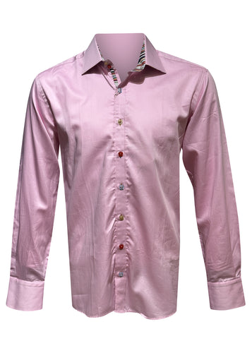 Claudio Lugli - Multicolour Buttons Stripes Details Shirt - 200871 - Pink