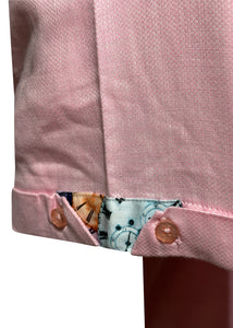 Claudio Lugli - Oxford Watch Face Shirt Sleeves Shirt - 300183 - Pink