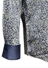 Guide London - Small Flowers Long Sleeves Shirt - 300123 - Blue