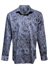 Guide London - Paisley Print Long Sleeves Shirt - 400243 - Blue