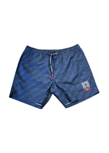 Prada X North Sails - Allover Waves Print Swim Shorts - 099537 - Navy