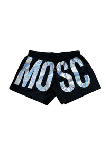 Moschino - Large Moschino Logo Swim Shorts - 200061 - Black