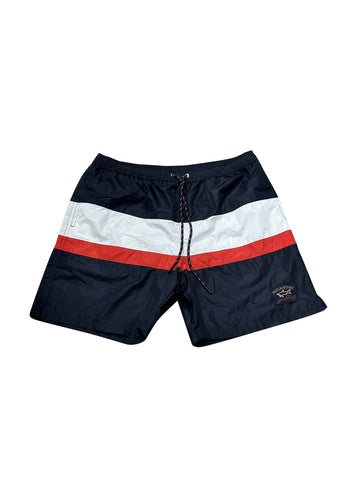Paul & Shark - Colour Block Swim Shorts - 100232 - Navy White Red