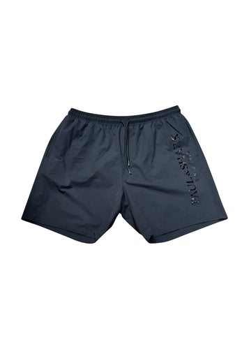 Paul & Shark - Tonal Gloss Logo Swim Shorts - 300159 - Black