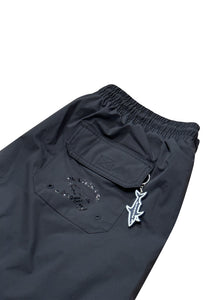 Paul & Shark - Tonal Gloss Logo Swim Shorts - 300159 - Black