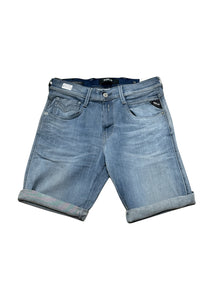 Replay - Washed Hyperflex Denim Shorts - 200330 - Light Wash A05