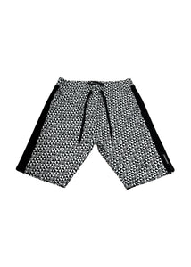 Moose Knuckles - Iconic Logo Multiprint Shorts - 200172 - Black White