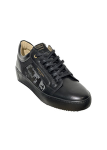 Android Homme - Venice Leather Mix Camo Detail Trainer - 500004 - Black Camo