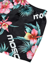 Moschino Couture - Orchid Pattern Moschino Swim Shorts - 300014 - Black