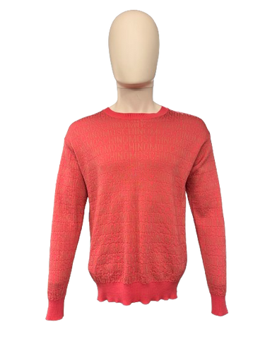 Moschino - Multi Print Woven Knit Crewneck - 500038 - Pink