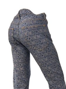 Moschino - Multi Print 5 Pocket Jeans - 500031 - Denim