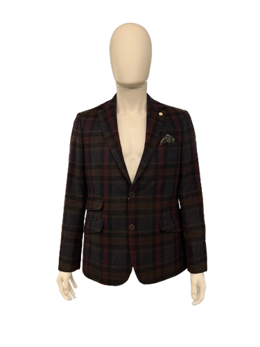 Guide London - Tartan Check Mix Blazer - 400515 - Check