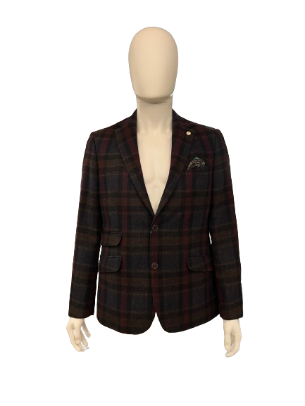 Guide London - Tartan Check Mix Blazer - 400515 - Check