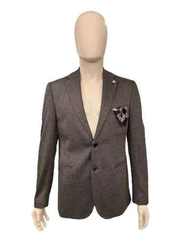 Guide London - Herring Bone Blazer - 400347 - Black/White