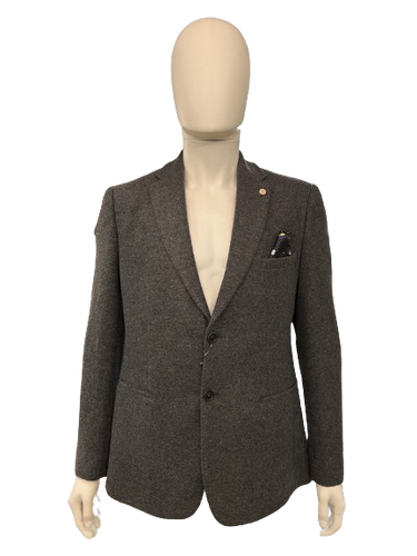 Guide London - Wool Melton Mix Blazer - 400231 - Grey