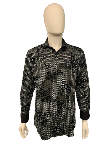 Guide London - Rose Dots Shirt - 600302 - Black Olive