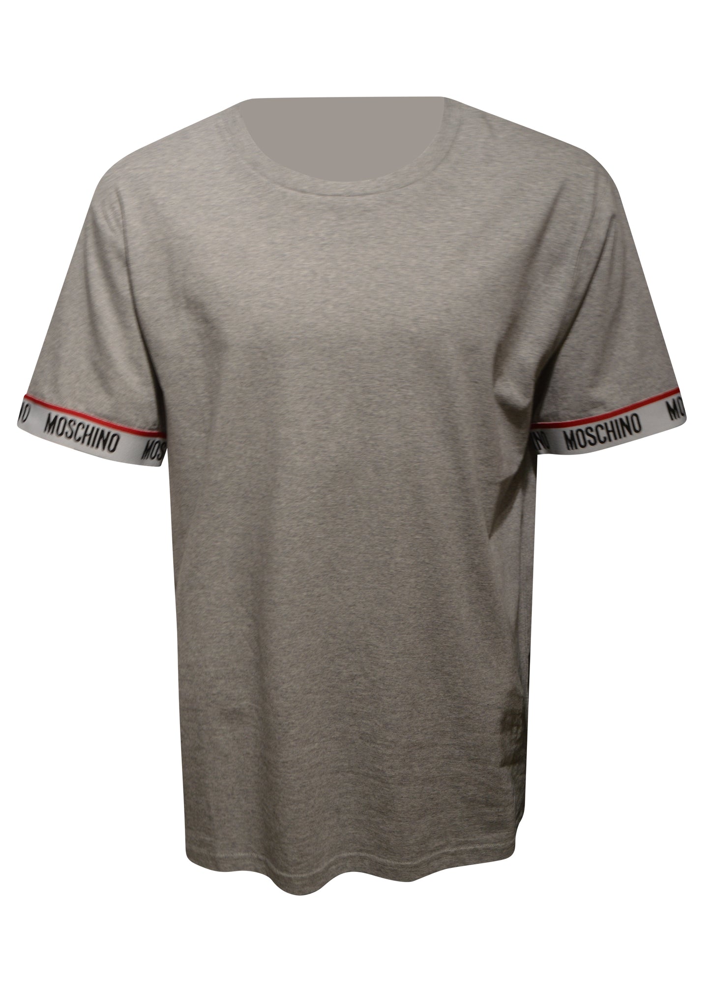 Moschino - Iconic Moschino Branding Tape On Sleeve T-Shirt - 200520 - Grey