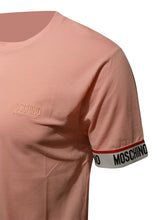 Moschino - Iconic Moschino Branding Tape On Sleeve T-Shirt - 400314 - Pink