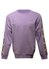 Moschino - Crewneck Tape Sleeve Detail Sweatshirt - 400121 - Lilac