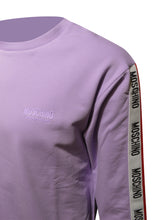 Moschino - Crewneck Tape Sleeve Detail Sweatshirt - 400121 - Lilac