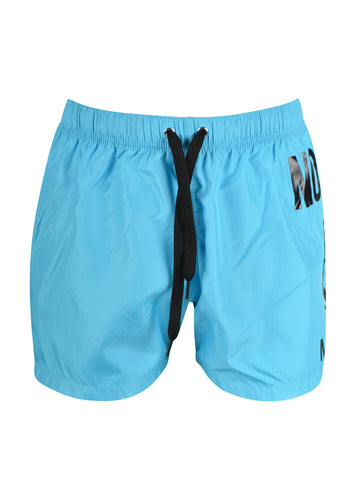 Moschino - Moschino Milano Double Question Mark Logo Swimshorts - 200060 - Turquoise