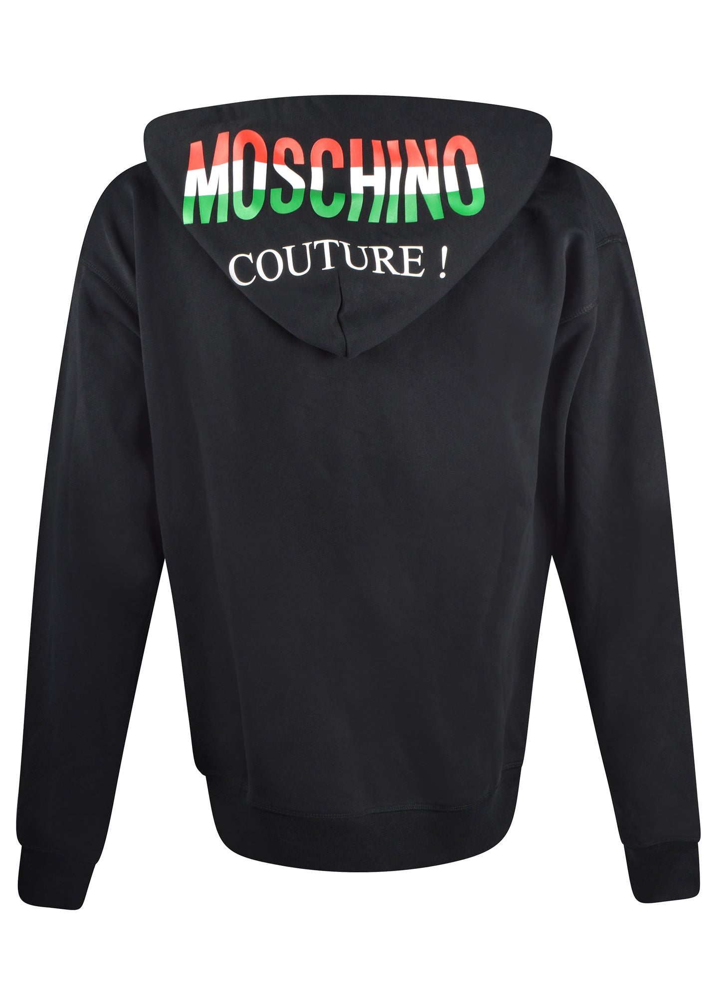 Moschino - Italian Flag Moschino Logo On Hood Jacket - 800012 - Black