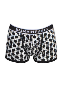 Balmain - All Over Monogram Bs Boxer - 099029 - BRLC65040 - Black White