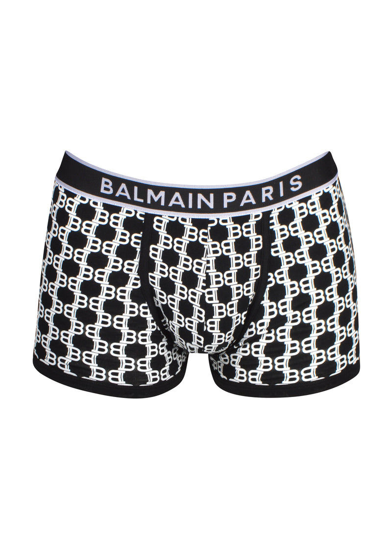 Boxer Balmain Blanc – Plaque Antique – Neuf Avec étiquettes – Made In Italy
