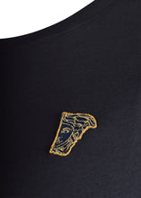 Versace Collection - Classic Long Sleeve Iconic Half Medusa T-Shirt - 097001 - V800491R - Navy Gold