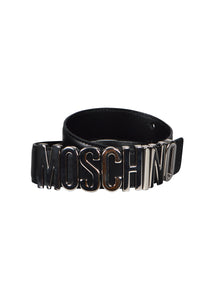 Moschino - Iconic Logo Heavy Buckle - 100140 - Black Silver