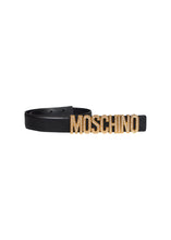 Moschino - Crystal Moschino Gold Letter Belt Girls Love Bling - 099174 - Black