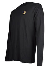 Versace Collection - Classic Long Sleeve Iconic Half Medusa T-Shirt - 097001 - V800491R - Black Gold