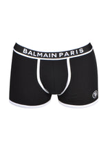 Balmain - Contrast Embroidered Logo Waistband Boxer - 099030 - BRLD55020 - Black