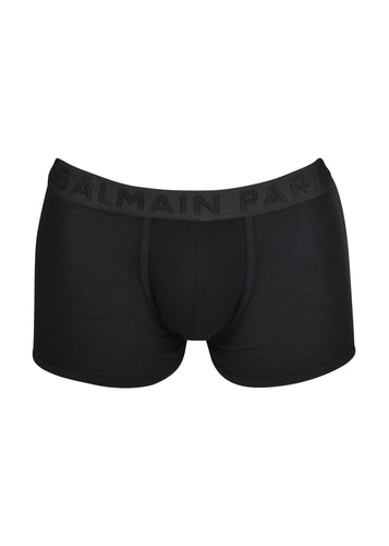 Balmain - Embroidered Logo Tonal Waistband Boxers - 100158 - BRLD45120 - Black