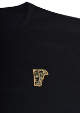 Versace Collection - Classic Long Sleeve Iconic Half Medusa T-Shirt - 097001 - V800491R - Black Gold