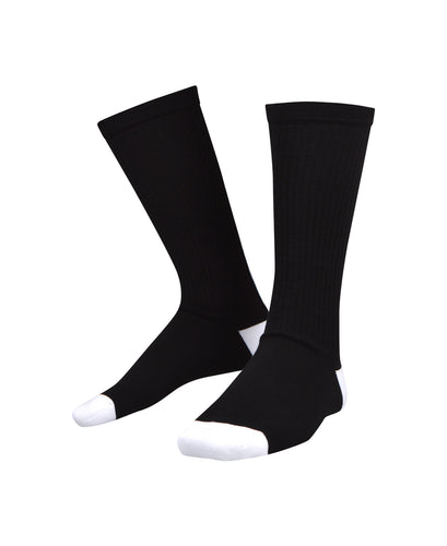 Balmain - Knee Sock Balmain Logo on Back - 099037 - BRV125090 - Black