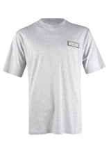Moschino Couture- Slim Fit Crew Neck T Shirt Rubber Stamp MOSCHINO Badge - 200003 - Grey