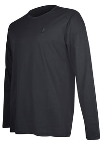 Versace Collection - Classic Long Sleeve Iconic Half Medusa T-Shirt - 097001 - V800491R - Black Black
