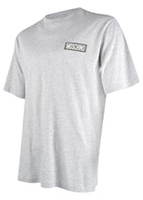 Moschino Couture- Slim Fit Crew Neck T Shirt Rubber Stamp MOSCHINO Badge - 200003 - Grey